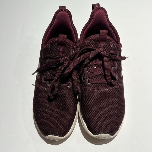 Adidas CLOUDFOAM Burgundy Tennis Shoe Size 6.  B60 - Picture 4 of 10